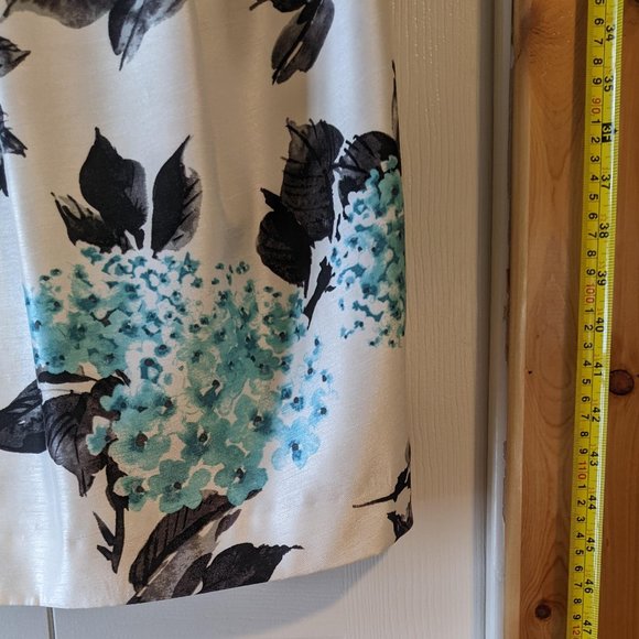 Precis Petite Blue Floral Dress sz 12 - Picture 7 of 12